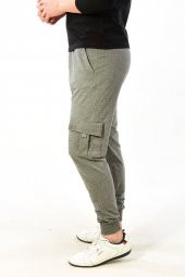 Erkek Kargo Cep Eşofman Altı Gri - 1