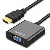 PrimeX PX-1240S Dijital HDMI to VGA 30cm Görüntü Çevirici Aparat  Siyah - 1