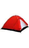 Dft 3 Kişi Tek Kat Kırmızı Çadır 220X200+70X130CM - 5
