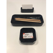 Masif Ahşap Kalemlik, Kartvizitlik, Ataş'lık, Masaüstü Organizer Set - 1