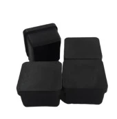 Profil İç Ayak Tapası Plastik Siyah 20x40 mm 4 Lü - 1