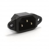 IC-212 C14 Power Soket Erkek Kulaklı 220V Lehim Tip - 5 Adet thumbnail 3