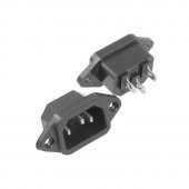 IC-212 C14 Power Soket Erkek Kulaklı 220V Lehim Tip - 5 Adet thumbnail 8