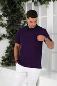 NEHİR by Faruk Ülker Polo Yaka Cepli Desenli Merserize Süperfine Cotton Erkek T-Shirt thumbnail 3