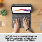 Logitech Slim Folio Touch iPad Air 10.9 4&5. Nesil Klavyeli Kılıf thumbnail 3
