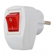 Almera Topraklı ANAHTARLI Tekli Erkek Fiş Kablosuz Beyaz - 1