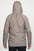 Erkek Dik Yaka Kapüşonlu Fermuarlı Rüzgar ve Su Geçirmez Baharlık İnce Yağmurluk - 11