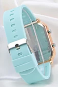 Pinkoli Turkuaz Silikon Kordonlu Led Watch Genç Kız Kadın Kol Saati ST-304104 thumbnail 3