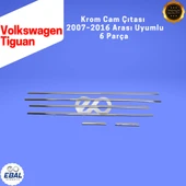 Volkswagen Tiguan Krom Cam Çıtası 6 Parça 2007–2016 Paslanmaz Çelik thumbnail 3