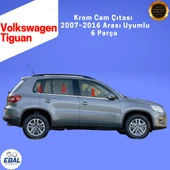 Volkswagen Tiguan Krom Cam Çıtası 6 Parça 2007–2016 Paslanmaz Çelik thumbnail 4