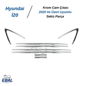 Hyundai İ20 Krom Cam Çıtası 8 Parça 2020 ve Üzeri Paslanmaz Çelik thumbnail 4