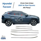 Hyundai Tucson Krom Cam Çıtası 6 parça 2020 ve üzeri P.Çelik thumbnail 1