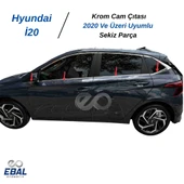 Hyundai İ20 Krom Cam Çıtası 8 Parça 2020 ve Üzeri Paslanmaz Çelik thumbnail 2