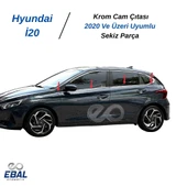 Hyundai İ20 Krom Cam Çıtası 8 Parça 2020 ve Üzeri Paslanmaz Çelik thumbnail 3