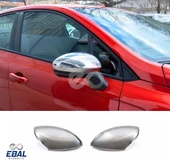 Renault Clio 5 Krom Ayna Kapağı 2 prç. 2019 Üzeri Paslanmaz Çelik - 1