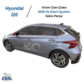Hyundai İ20 Krom Cam Çıtası 8 Parça 2020 ve Üzeri Paslanmaz Çelik thumbnail 1