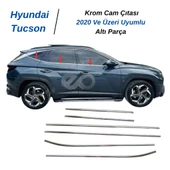 Hyundai Tucson Krom Cam Çıtası 6 parça 2020 ve üzeri P.Çelik thumbnail 2