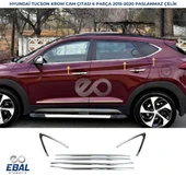 Hyundai Tucson Krom Cam Çıtası 6 prç. 2015 ve üzeri P.Çelik - 1