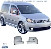 Vw Caddy Krom Ayna Kapağı 2 Prç. 2004-2015 Arası Paslanmaz Çelik - 1