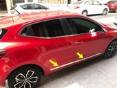 Renault Clio 5 Yan Görünüm Krom Seti 6 Parça  2019  Model Ve Sonrası P.Çelik thumbnail 1