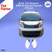 Fiat Fiorino Krom Far Çerçevesi 2 Parça 2008 ve üzeri P.Çelik - 4