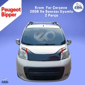 Peugeot Bipper Krom Far Çerçeve 2 Parça P.Çelik 2008 Ve Sonrası - 1