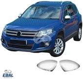 VW Tiguan Krom Ayna Kapağı 2 prç. 2007-2016 Arası P. Çelik thumbnail 1