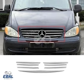 Mercedes Viano W639 Krom Ön Panjur 7 prç. 2004 Üzeri P. Çelik thumbnail 1