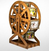 AHŞAP HİSAR CEVİZ KAHVERENGİ DEĞİRMEN RESİM ÇERÇEVE 41cm*30cm - 2