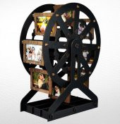 AHŞAP SİYAH RENK DEĞİRMEN RESİM ÇERÇEVE 41cm*30cm - 2
