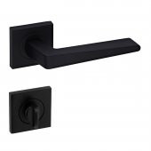 Arpat Porto Kare Rozetli Wc Kapı Kolu Mat Siyah - 2