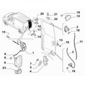 Fiat Fiorino Mk3 Bagaj  Sağ Kapı Kilit Iç Açma Teli 1357779080 - 5