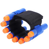 2 ADET  nerf bileklik kolluk oyuncak mermi depolama yedek şarjör oyun aksesuarı - 4
