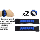 2 ADET  nerf bileklik kolluk oyuncak mermi depolama yedek şarjör oyun aksesuarı - 8