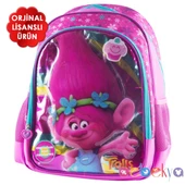 Hakan Çanta Lisanslı Trolls Pembe Okul Çantası Trolls Pembe Sırt Çantası - 1