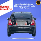 Hyundai Accent Era Krom Bagaj Alt Çıtası 2006 ve Sonrası Paslanmaz Çelik thumbnail 2