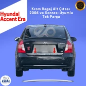 Hyundai Accent Era Krom Bagaj Alt Çıtası 2006 ve Sonrası Paslanmaz Çelik thumbnail 3