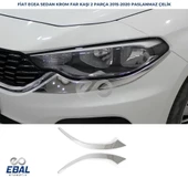 Fiat Egea Sedan Krom Far Kaşı 2 Parça P.Çelik 2015 Üzeri - 1