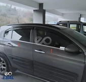Fiat Egea Cross Krom Cam Çıtası 4 parça 2020 ve üzeri P.Çelik thumbnail 2
