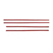 VW Polo Krom Cam Çıtası 4 parça 2009-2017 arası Paslanmaz Çelik thumbnail 4