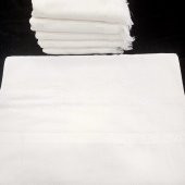 KANAVİÇE İŞLEME KADİFE SOFT BEYAZ HAVLU SETİ 6 ADET 50 X 90 CM - 3