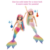 Orjinal Barbie Color Reveal Renk Değiştiren Sihirli Denizkızı Barbie Dreamtopia Bebek GTF89 - 2