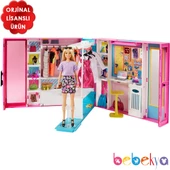 Orjinal Barbie nin Rüya Dolabı Büyük Barbie Gardrop Oyun Seti GBK10 - 1