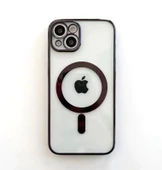 İphone 13 Magsafe Uyumlu Parlak Lazer Telefon Kılıfı - 5