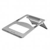 Promate Deskmate-3 Laptop Standı Ayarlanabilir Alüminyum Dizüstü Bilgisayar Notebook Için Kaymaz Gümüş - 1