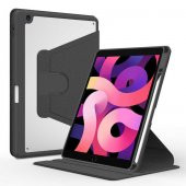 Apple iPad 10.2 (8.Nesil) Kılıf Kalem Bölmeli Dönebilen Standlı Silikon - 1