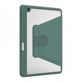 Apple iPad 10.2 2021 (9.Nesil) Kılıf Kalem Bölmeli Dönebilen Standlı Silikon - 2