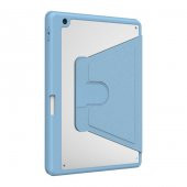 Apple iPad 10.2 2021 (9.Nesil) Kılıf Kalem Bölmeli Dönebilen Standlı Silikon - 4