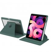 Apple iPad 10.2 2021 (9.Nesil) Kılıf Kalem Bölmeli Dönebilen Standlı Silikon - 6