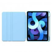 Apple iPad 10.2 2021 (9.Nesil) Kılıf Kalem Bölmeli Dönebilen Standlı Silikon - 12